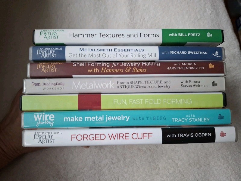 (10) Metal Jewelry Making DVDs Fold & shell forming Forging Hammer Rolling mill