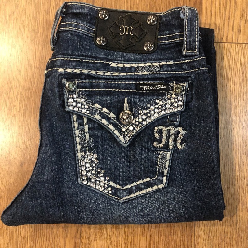 Miss Me Women Jeans Easy Boot JE759ER Sz 26(comp Sz2) Inseam 31
