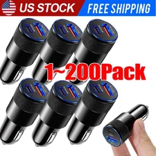 Dual USB PD Type-C Car Charger 30W Fast Adapter For iPhone 14 13 11 Pro Max lot