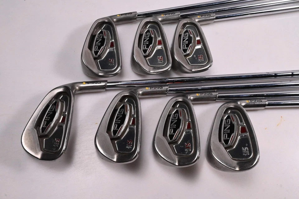 Ping i15 Irons / 4-PW / Yellow Dot / Regular Flex Ping AWT Shafts - Image 2 of 4