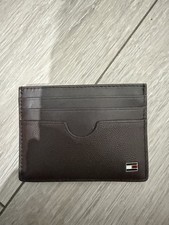 Tommy Hilfiger Brown Leather Card Holder