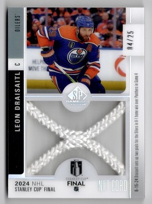 24/25 SP GAME USED STANLEY CUP FINAL NET CORD #SCN-LD LEON DRAISAITL (04/25)