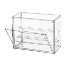 Clear Acrylic Display Case 3 Tier Display Shelf, Stackable Showcase with6944