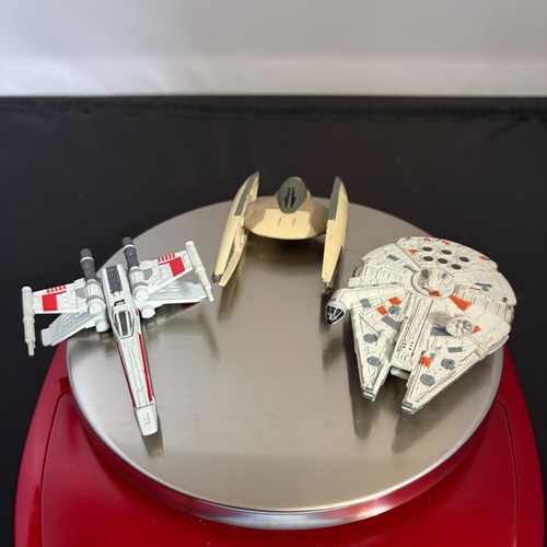 Star Wars Diecast Micro Machines Lot - X-Wing, Millennium Falcon, Starfighter