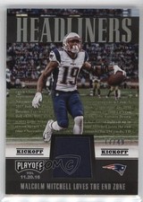 2017 Panini Playoff Headliners Kickoff 17/49 Malcolm Mitchell #HL-MM ms9