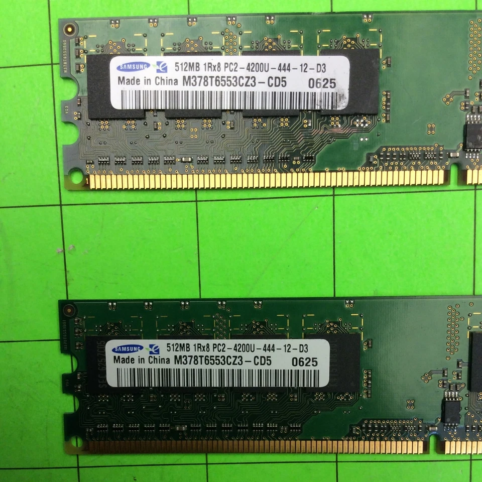 Set of (2) M378T6553CZ3-CD5 PC2-4200U Random Access Memory RAM - Image 3 of 3