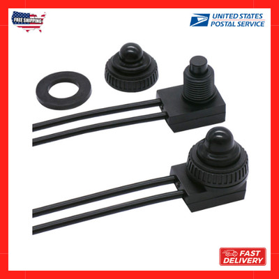 2PCS Waterproof RV Push Button Switch 12V ON/Off SPST Switch for Motorcycle/A...