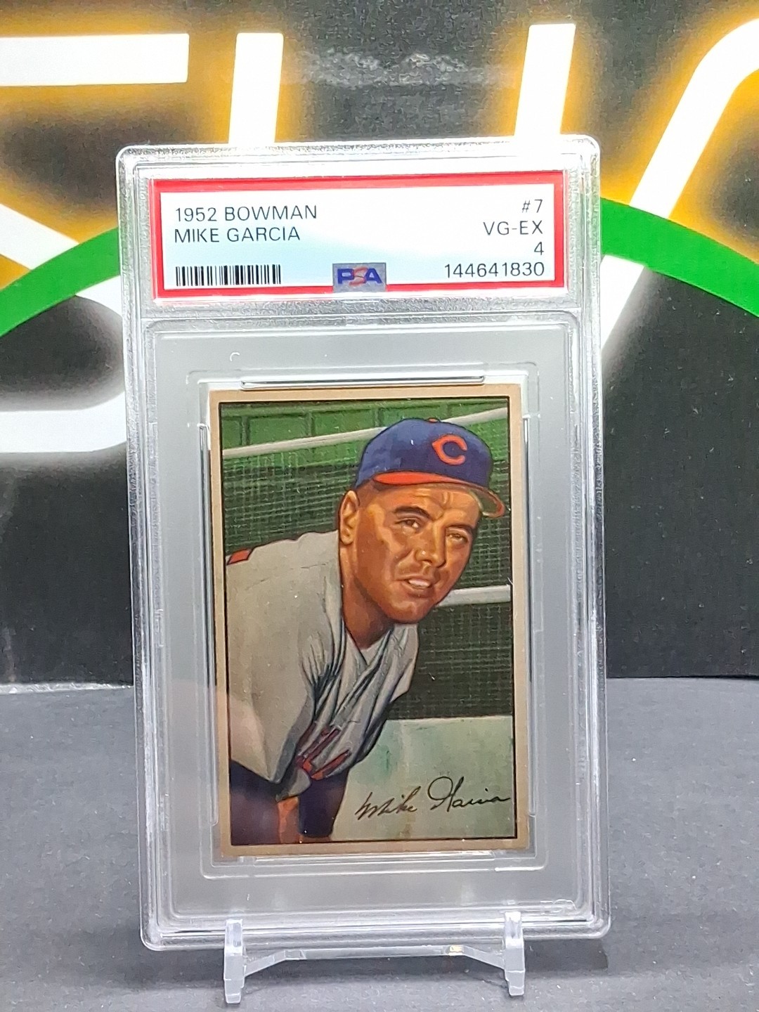 1952 Bowman Mike Garcia #7 PSA 4
