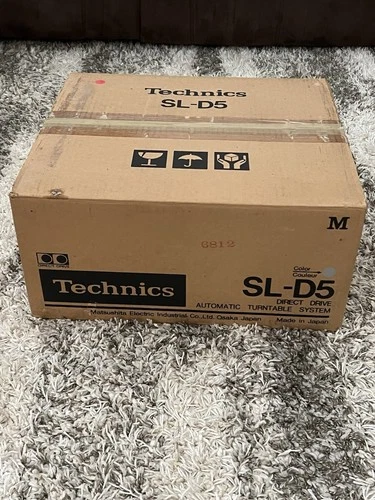 Technics SL-D5 Direct Drive Automatic Turntable Silver original box and receipt