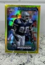 2024 Topps Chrome #45 Darren Woodson Yellow Refractor 65/75 Dallas Cowboys