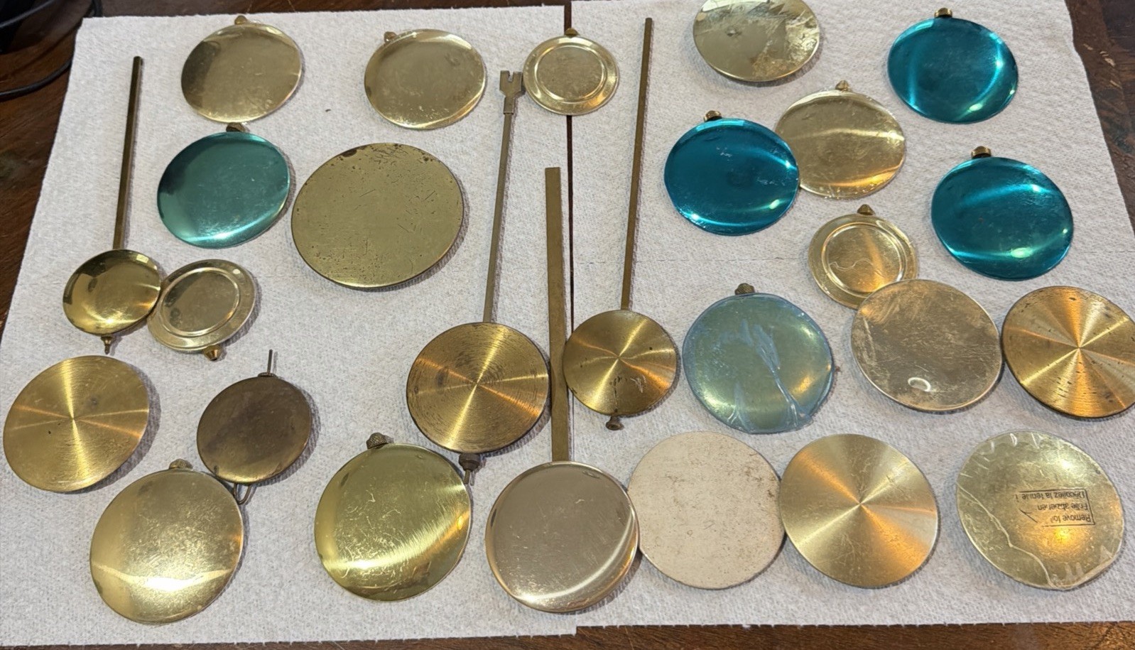 Gold Metal Pendulum for Wall Clock Swing Movement DIY Replacement Parts