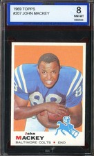 1969 TOPPS #207 JOHN MACKEY ISA 8 COLTS HOF *ADT4667