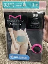 Maidenform Flexees Shapewear Brief- Large Black