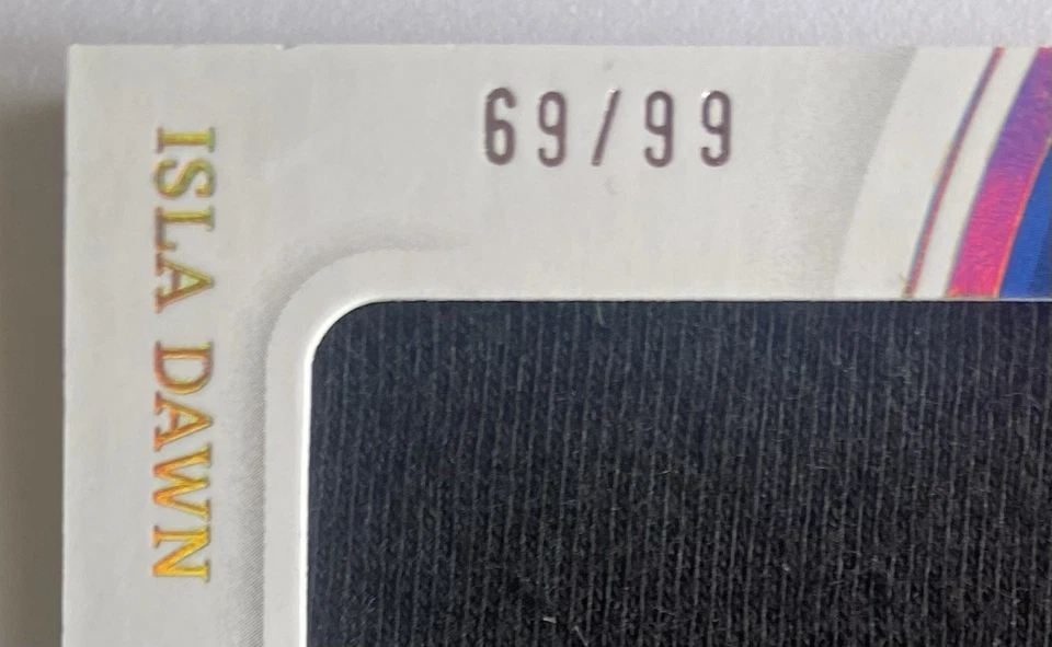 2023 Immaculate WWE Isla Dawn /99 Jumbo Patch Smack Down - Image 3 of 3