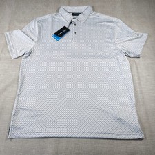 Image of Under Par Men Golf Polo Shirt Size L (40") Grey All over Print
