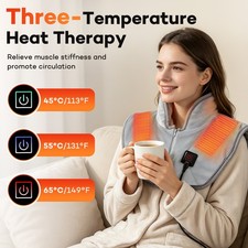 Heating Pad for Neck and Shoulders Back Pain Relief 3 Heat Settings Neck Warmer