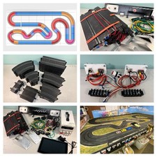 Complete Policar Slot Car Track - 2-lane- 65 Feet - All Electronics Included