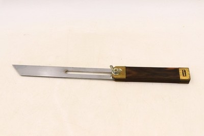 Vintage AMT T Bevel Woodworking Gauge 8.5'' From Pivot Brass Wood