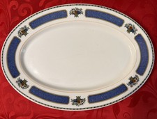 1930 Western Pacific Railroad Platter Backstamped - OPCO Syracuse China Meridale