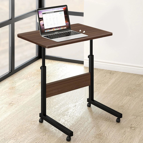HadinEEon Adjustable Laptop Desk on Wheels, Bronze - Bild 2 von 5