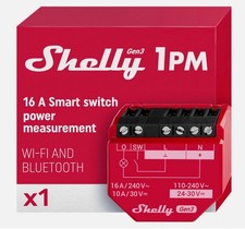 3 Lot of three - Shelly - 1Pm Gen3 16 A Smart Switch - NEW