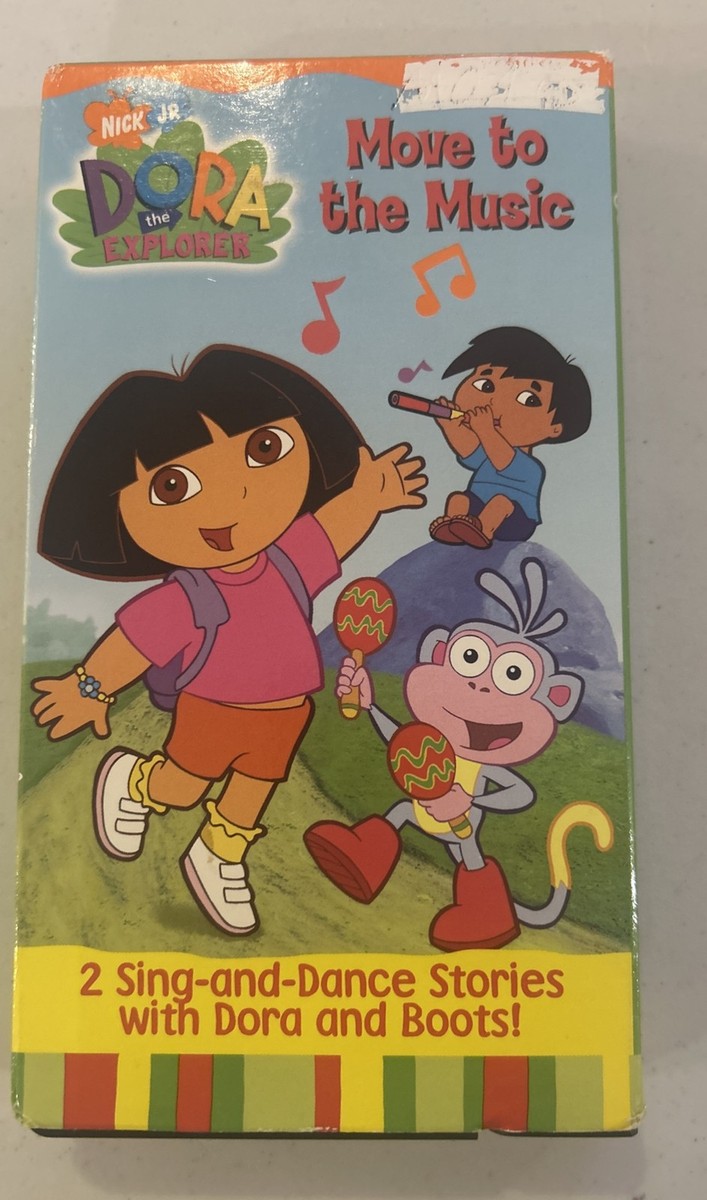 Dora the Explorer VHS Tape Move To The Music Nick Jr. Nickelodeon