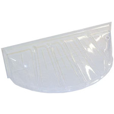 Plastic Window Well Cover 44 in x 15 in x 19 in Durable Heavy-Duty Reversible