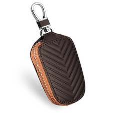 Leather Car Key Fob Cover, Key Case for Keychain Car Key Chain Case Holder