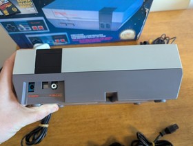 BOXED Nintendo NES Control Deck Console & Super Mario Bros 2x Pads Tested Works 