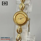 SEIKO Watch 1E20-0540 Women Vintage 1987 [US Stock] 14mm Gold Dial Round *N.MINT