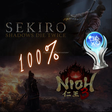 SEKIRO + NIOH 3 BUNDLE PS4/PS5 Platinum Trophy Service FAST SAFE LEGIT