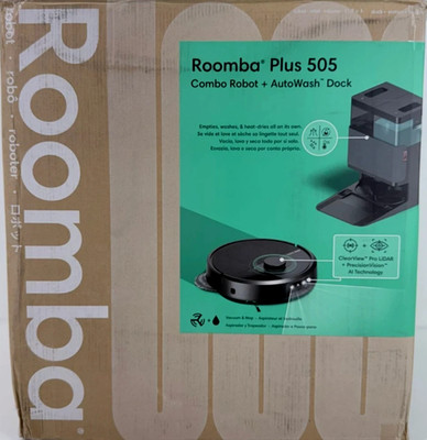 iRobot Roomba Plus 505 Combo Vacuum & Mop with AutoWash Dock, 80x Suction
