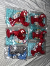 Vintage McDonald  s TY Teenie Beanie Babies Lot of 6 Sealed Promos See Photos