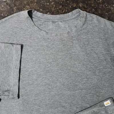 Vuori Ponto Performance Stretch T Shirt Heather Gray Gym Exercise Athleisure 
