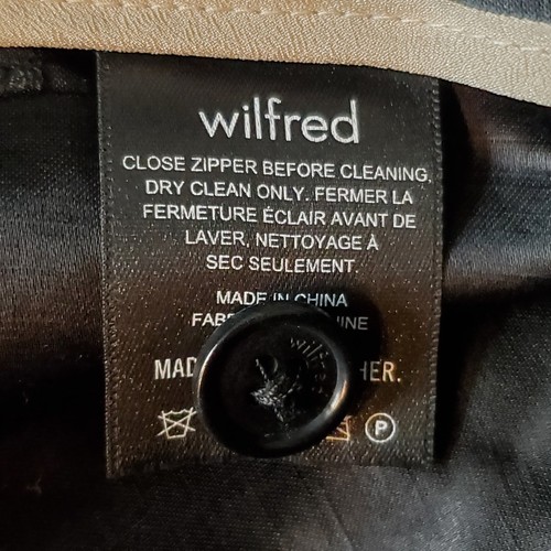 Aritzia Wilfred Women's 8 Linen Blend Ankle Cropped Cargo Pants High Rise Black - Picture 8 of 9