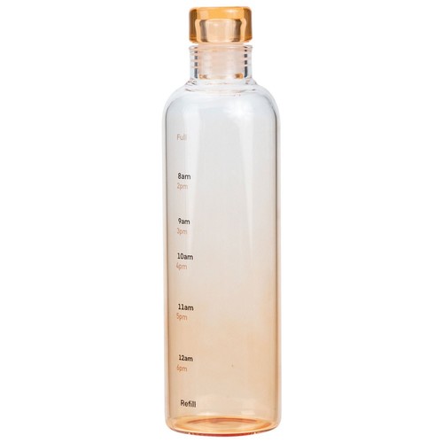 Borosilicate Glass Water Bottle Travel Portable Sports Aesthetic