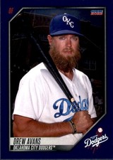 2023 Oklahoma City Dodgers Choice #3 Drew Avans Alabaster Alabama Baseball Card