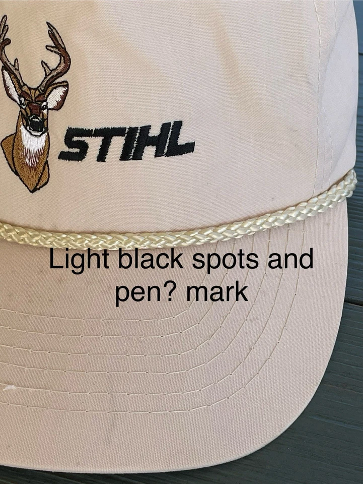 De colección STIHL cola blanca ciervo correa sombrero trasero con cuerda Foto 2 de 4
