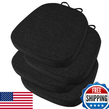 OVOV 14x14 Chair Cushions Set of 4 Non Slip Thick Textured Dining Chair Pads wit