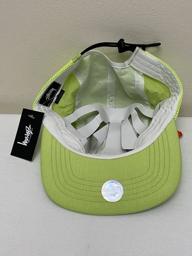 Cappello Berretto Uomo Stussy Nylon Maglia Atletica Giallo Neon Prototipo Raro Taglia Unica - Foto 6 di 11