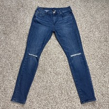 True Religion Halle Mid Rise Super Skinny Jeans Denim Size 28 Fits 29 X 28