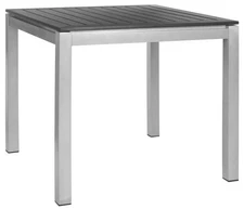 Outdoor Living Collection Onika Square Dining Table, Black
