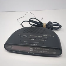 Sony Dream Machine ICF‑C390 Dual‑Alarm AM/FM Clock Radio with Battery Backup