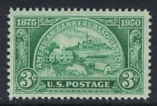 Scott 987- American Bankers Association, 75 Years- MNH 1949- mint unused stamp