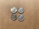 Lot of 4 Roosevelt Dimes - 2x of 1951-D - 1x of 1952-S - 1x of 1953-D