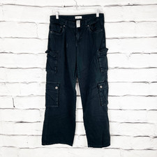 Garage Black Cargo Pants 3 Relaxed Fit Wide Leg 3