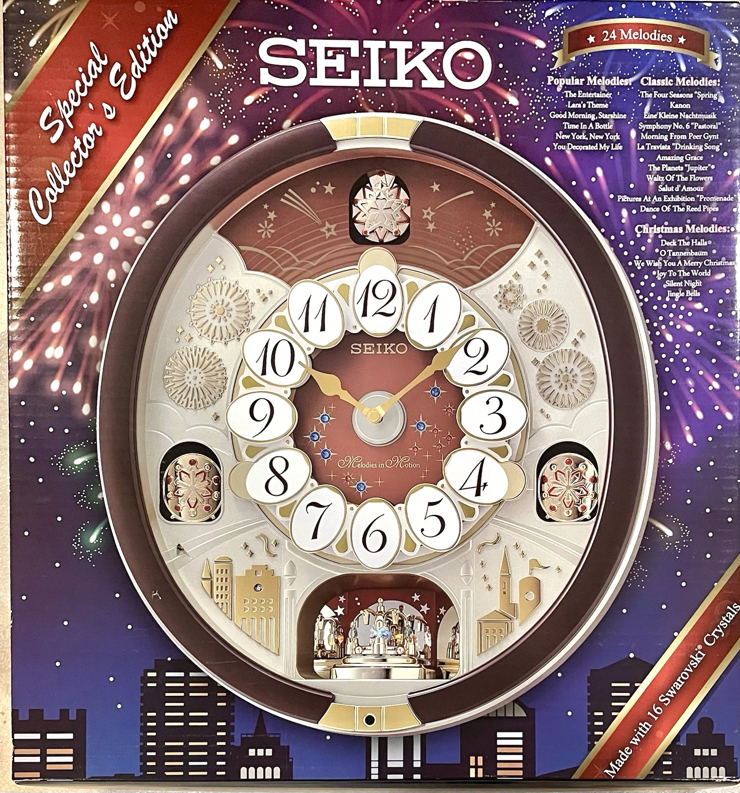 MIB Seiko Melodies In Motion Special Collector's Swarovski 2