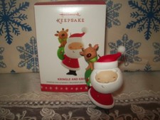 HALLMARK KRINGLE AND KRIS #3 SERIES 2016 CHRISTMAS KEEPSAKE ORNAMENTS SANTA