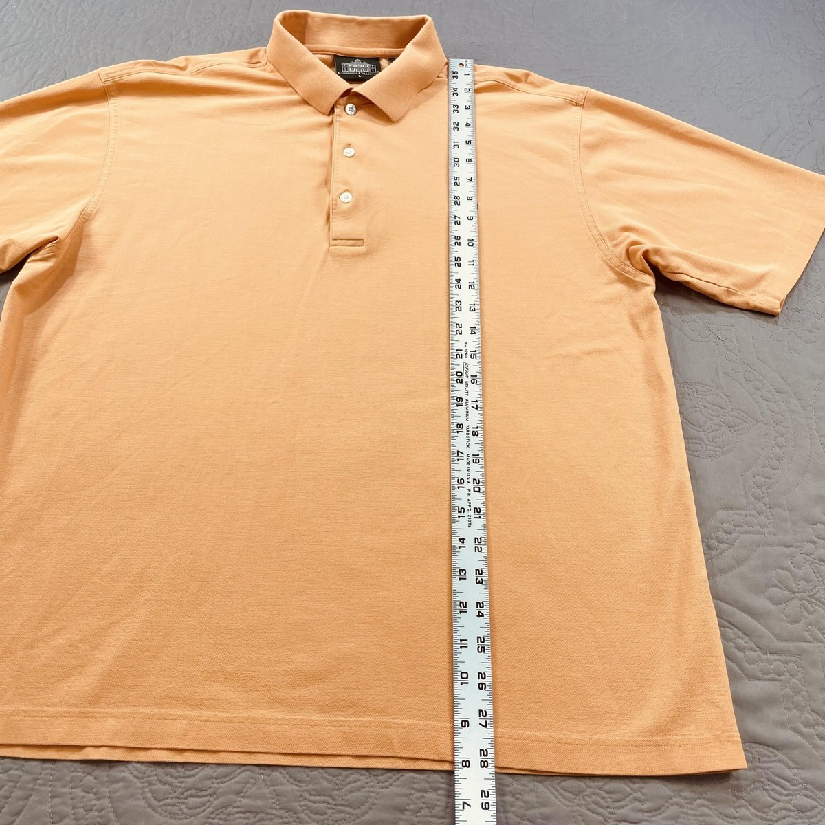 Masters Augusta National Polo Shirt Mens Large Peach Golf