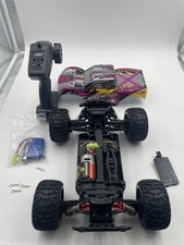 RLAARLO PYM100 RC Monster Truck - 1/14 Scale - Brushless 4WD  - Pink/Orange